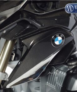 Cache radiateur gauche carbone-9010