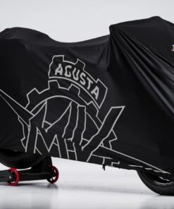 Housse de moto intérieure noire avec logo gris MV Agusta